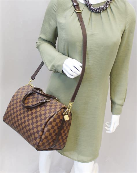 louis vuitton speedy 30 damier ebene unboxing|louis vuitton speedy 30 crossbody.